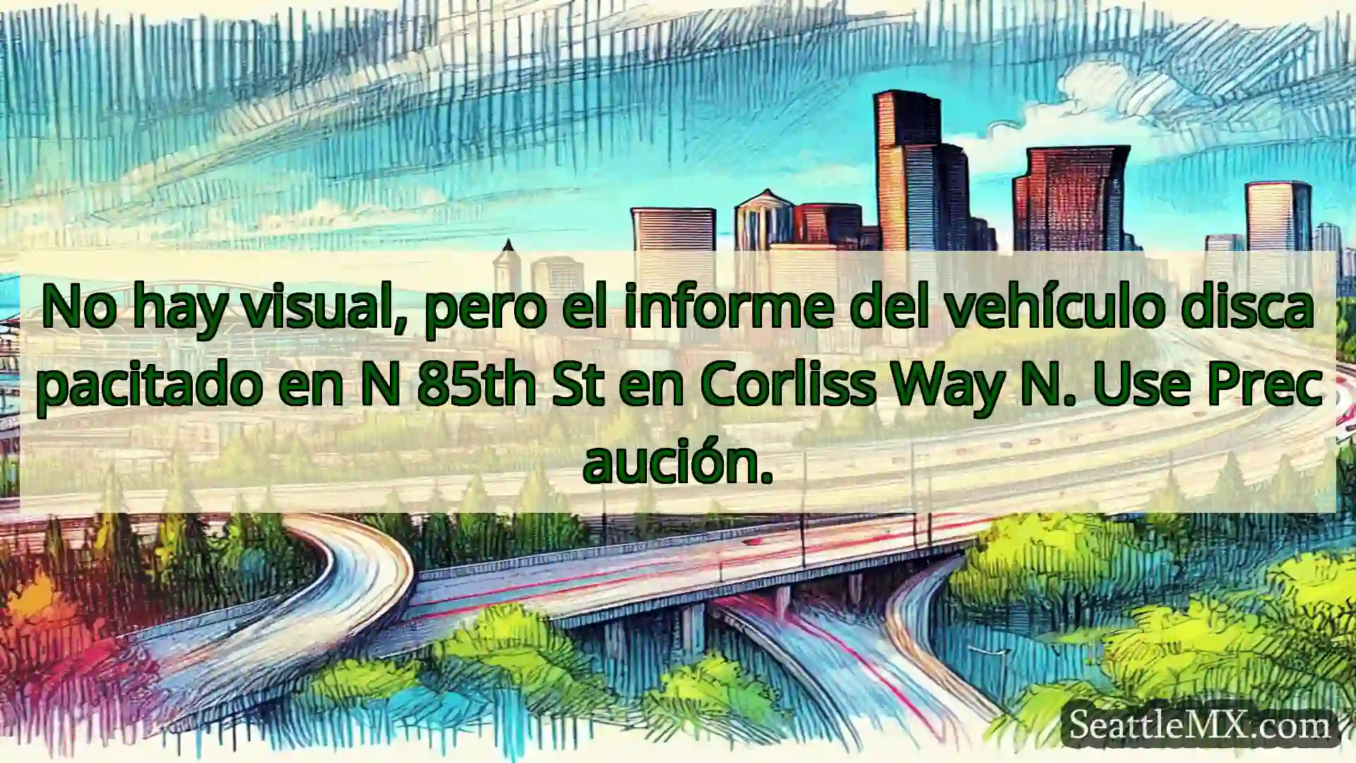 Noticias de transporte de Seattle No hay visual, pero el informe del