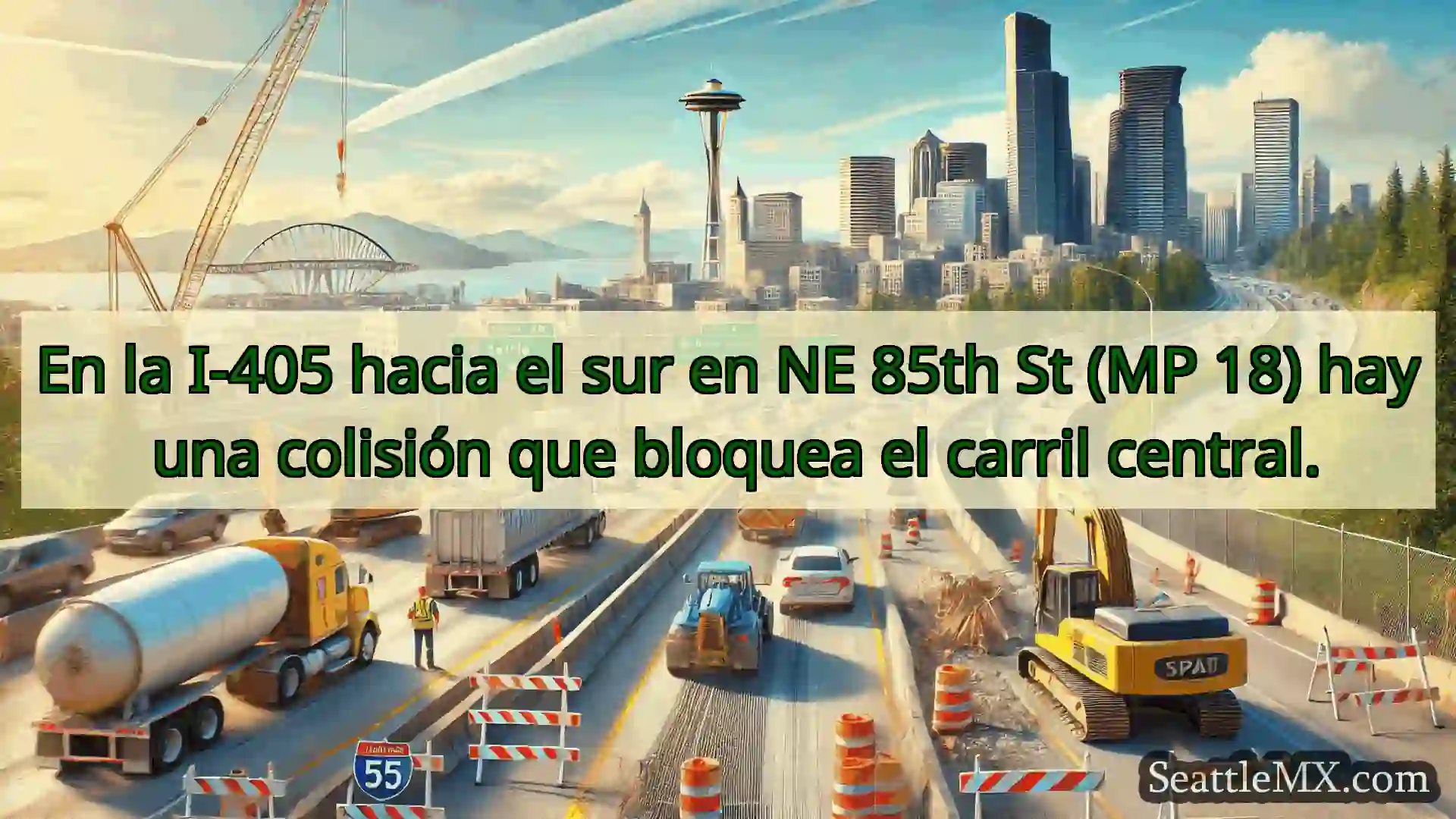 Noticias de transporte de Seattle En la I-405 hacia el sur en NE