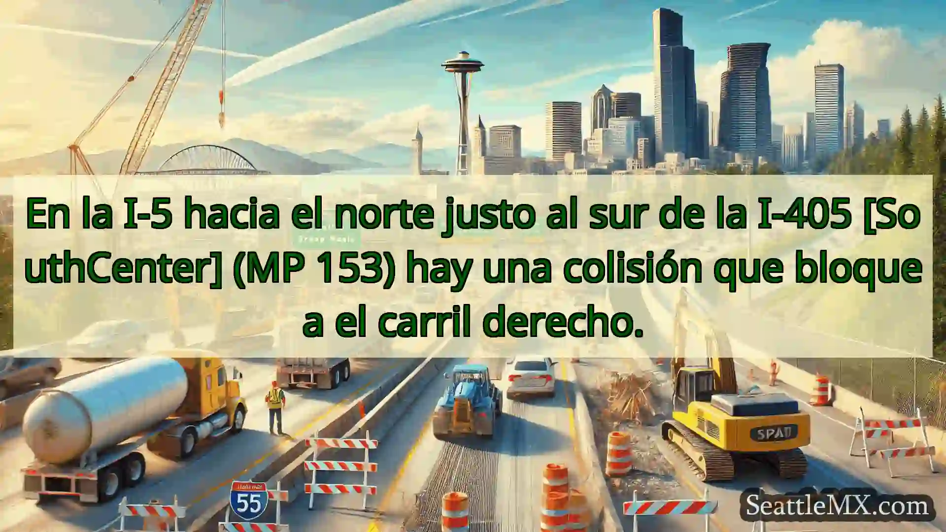 Noticias de transporte de Seattle En la I-5 hacia el norte justo al