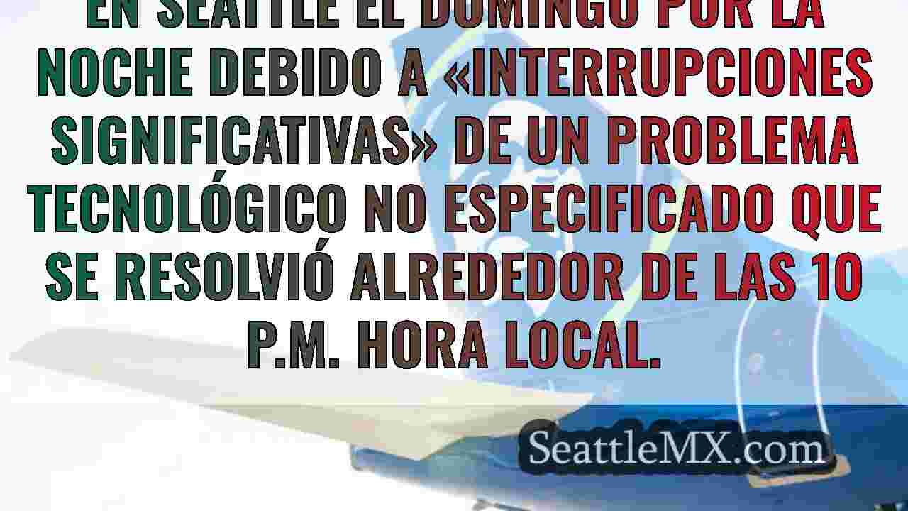 Un problema técnico de Alaska Airlines