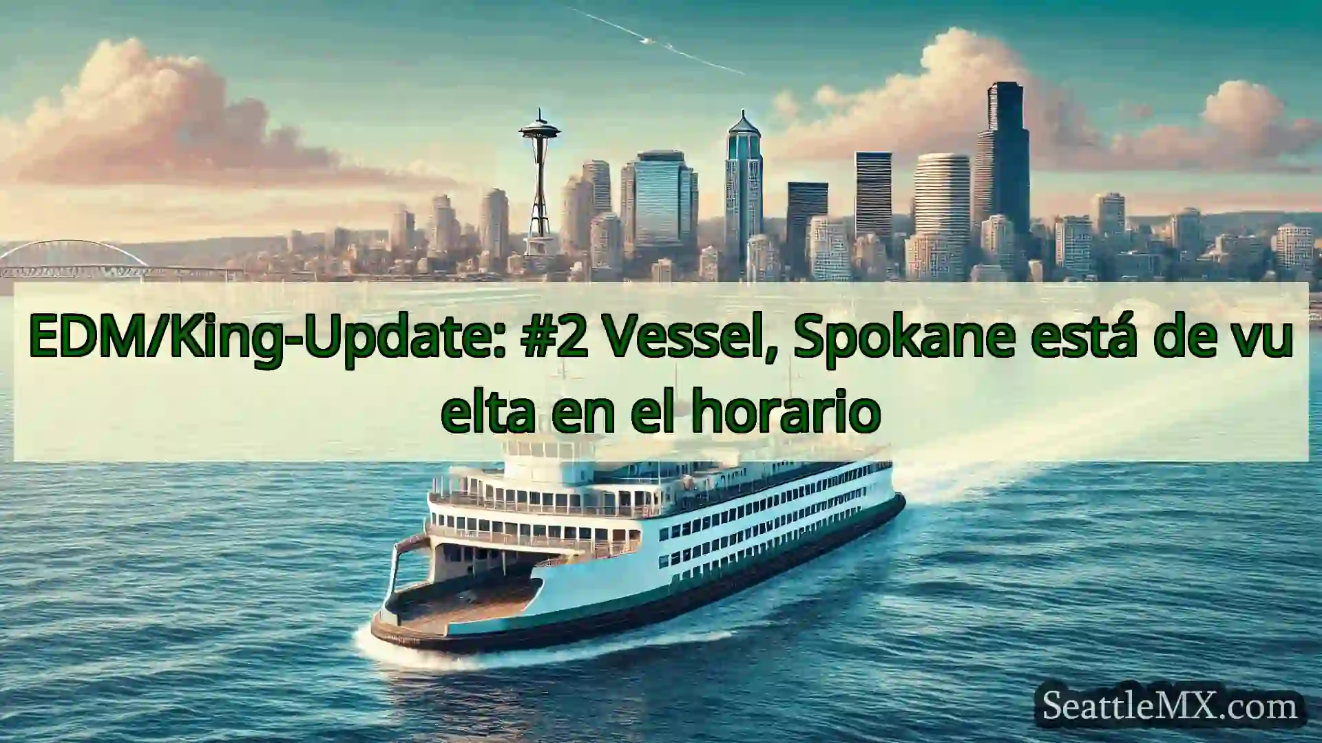 noticias del ferry de seattle EDM/King-Update: #2 Vessel,