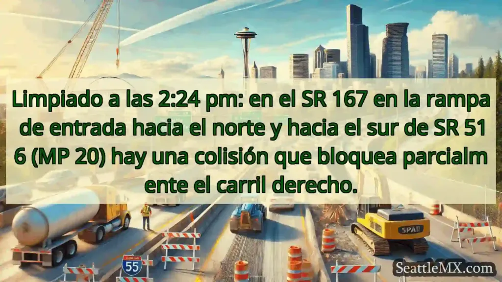 Noticias de transporte de Seattle Limpiado a las 2:24 pm: en el SR