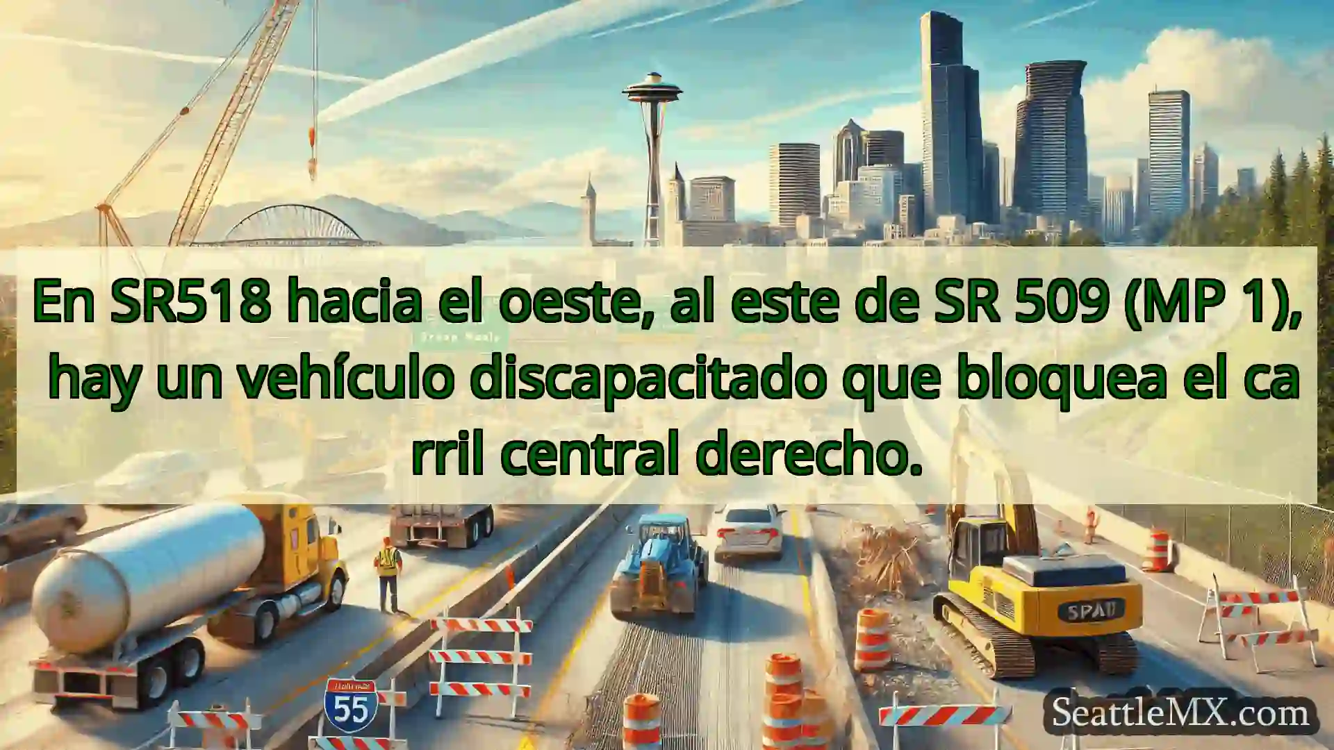 Noticias de transporte de Seattle En SR518 hacia el oeste, al este