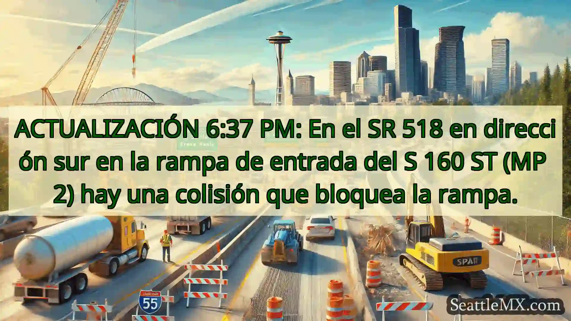 Noticias de transporte de Seattle ACTUALIZACIÓN 6:37 PM: En el SR