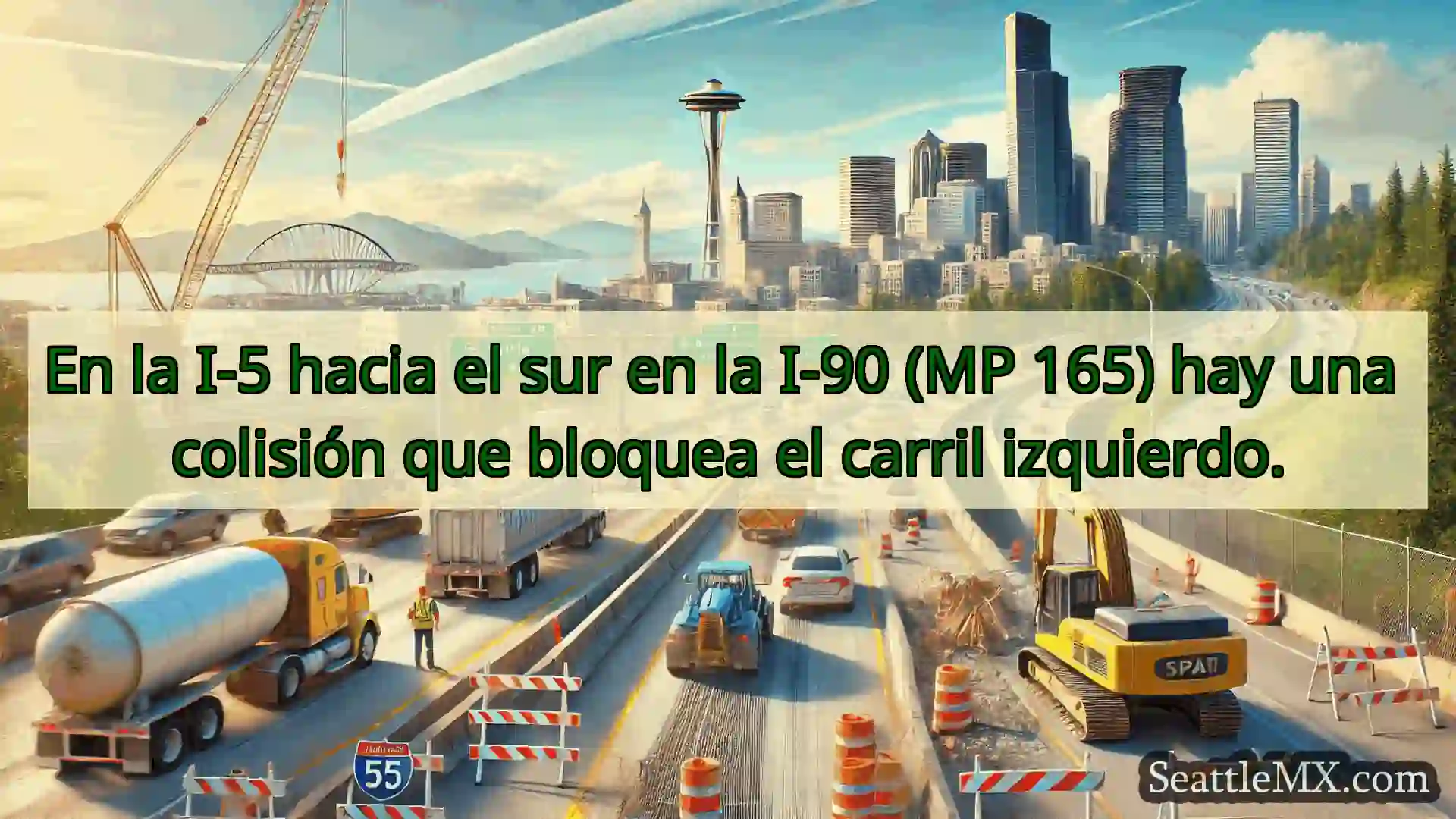Noticias de transporte de Seattle En la I-5 hacia el sur en la I-90