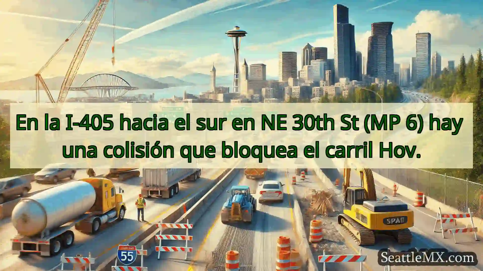 Noticias de transporte de Seattle En la I-405 hacia el sur en NE