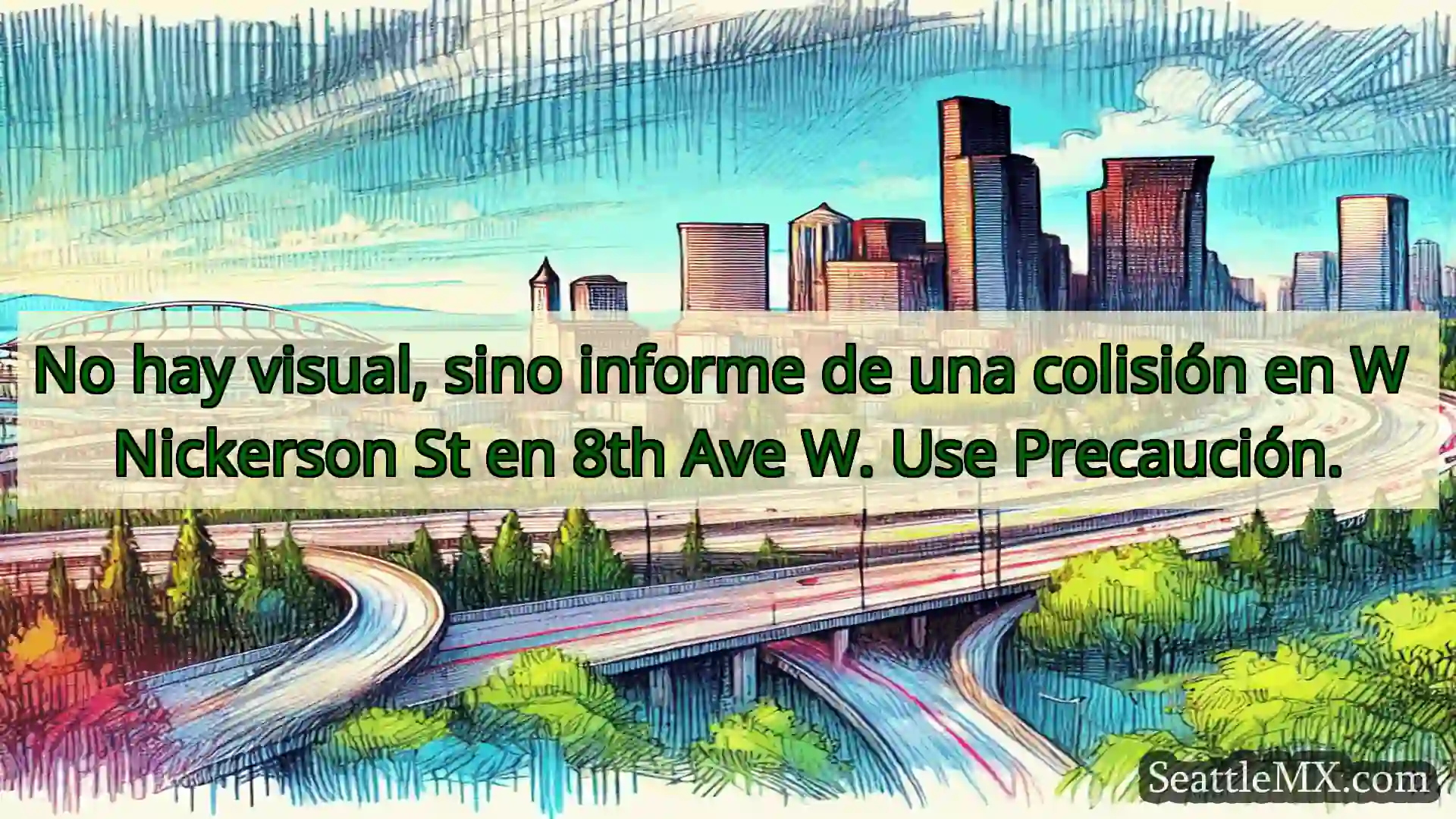 Noticias de transporte de Seattle No hay visual, sino informe de una