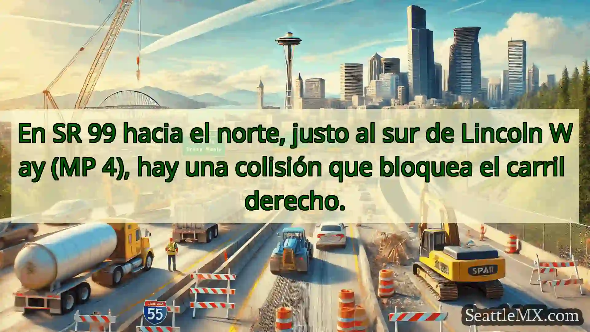 Noticias de transporte de Seattle En SR 99 hacia el norte, justo al