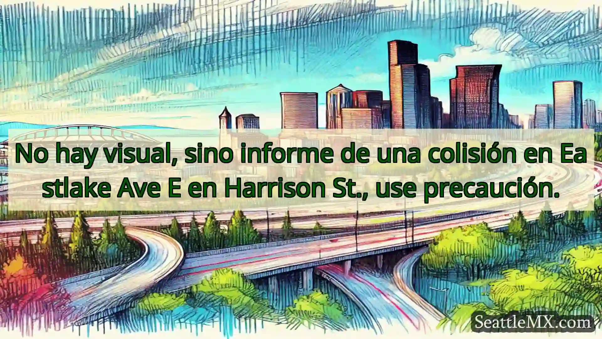 Noticias de transporte de Seattle No hay visual, sino informe de una