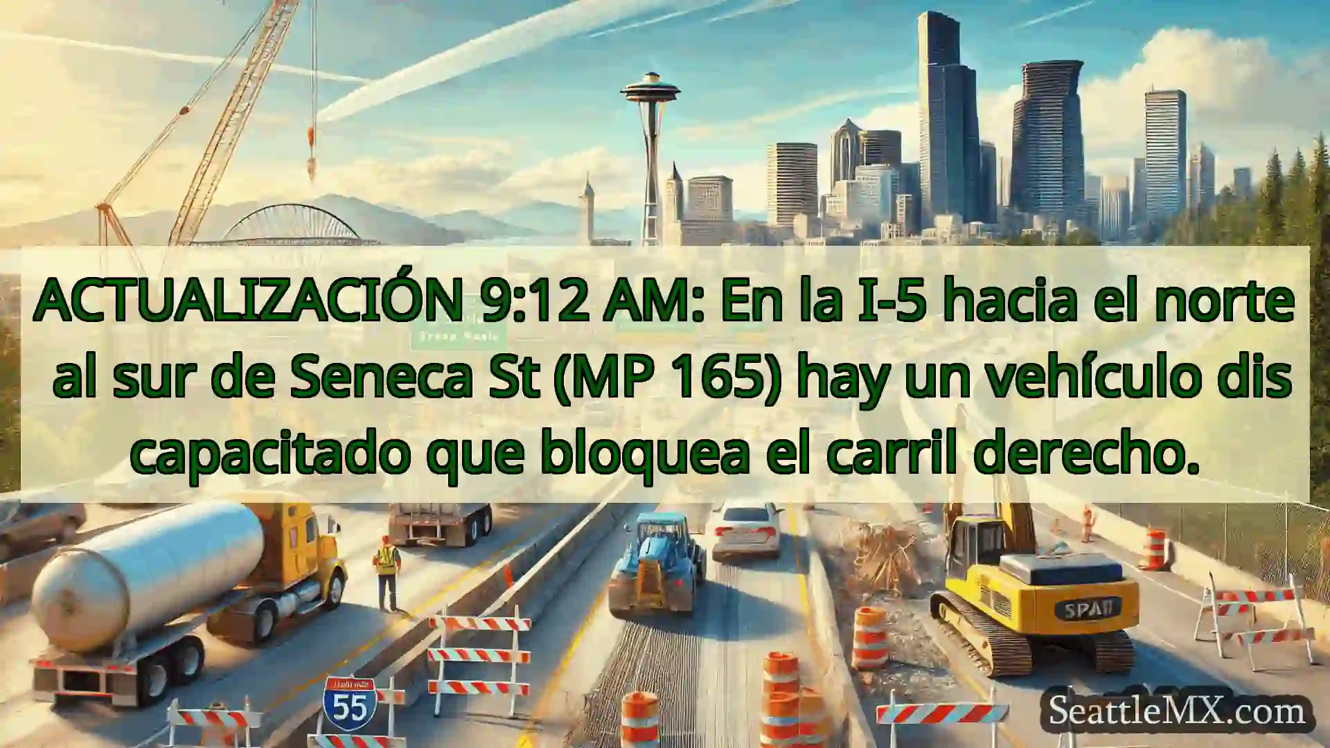 Noticias de transporte de Seattle ACTUALIZACIÓN 9:12 AM: En la I-5