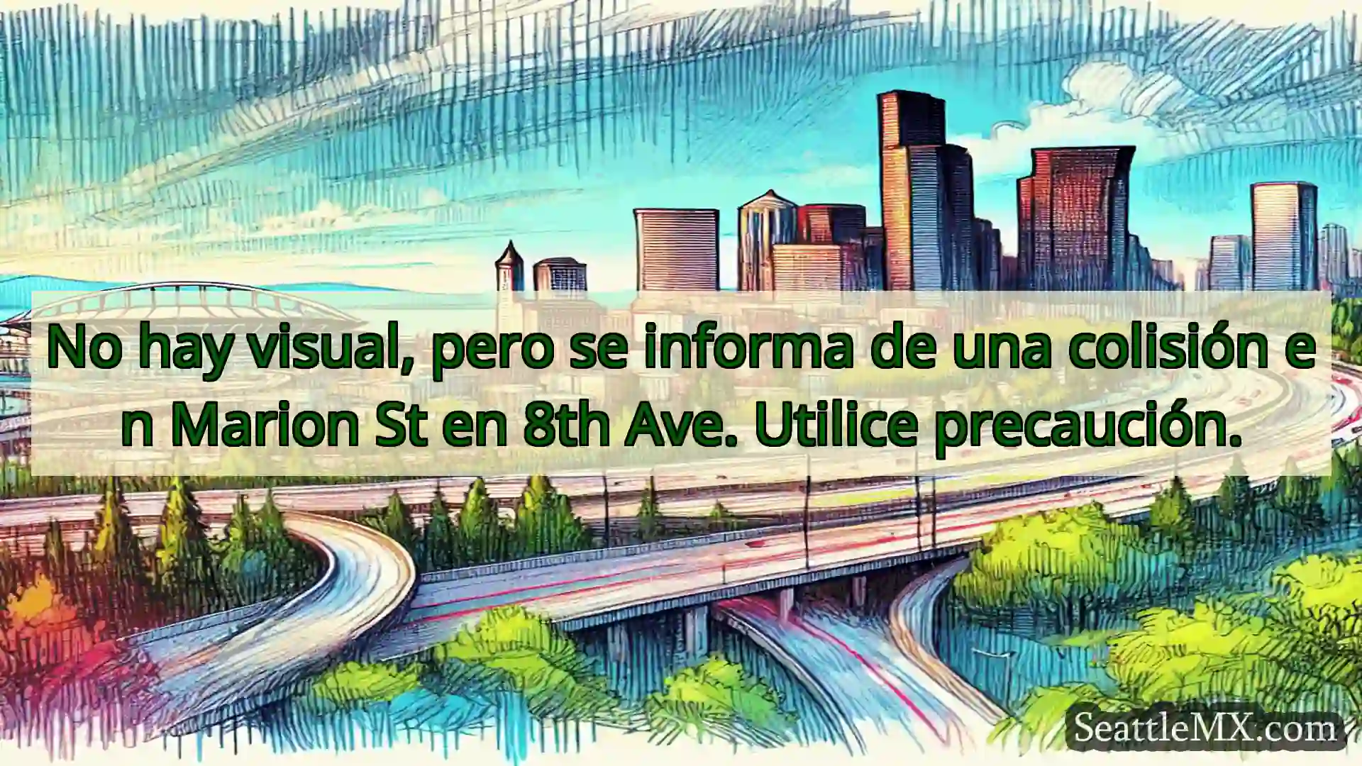 Noticias de transporte de Seattle No hay visual, pero se informa de
