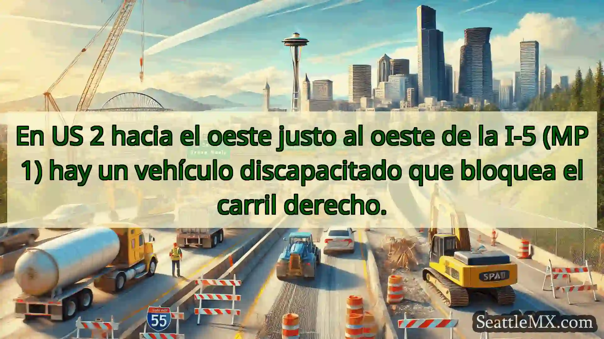 Noticias de transporte de Seattle En US 2 hacia el oeste justo al
