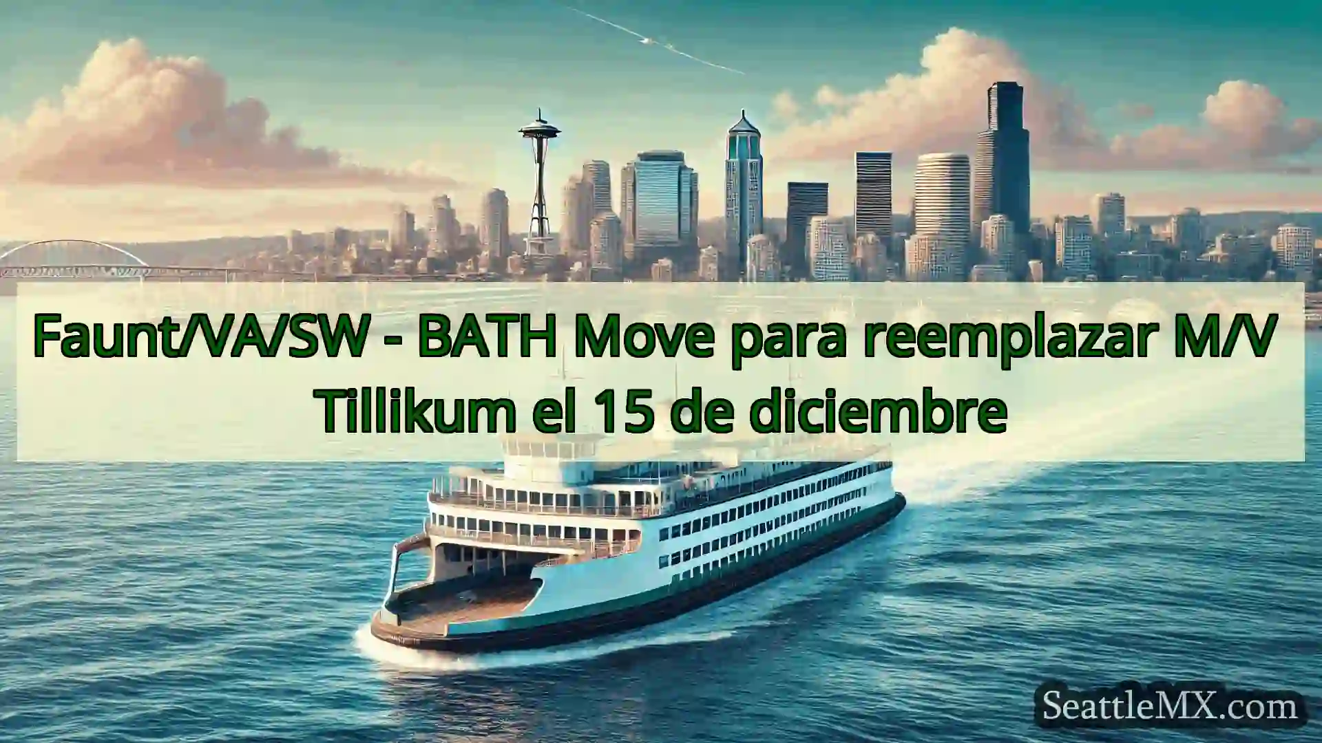 noticias del ferry de seattle Faunt/VA/SW - BATH Move para