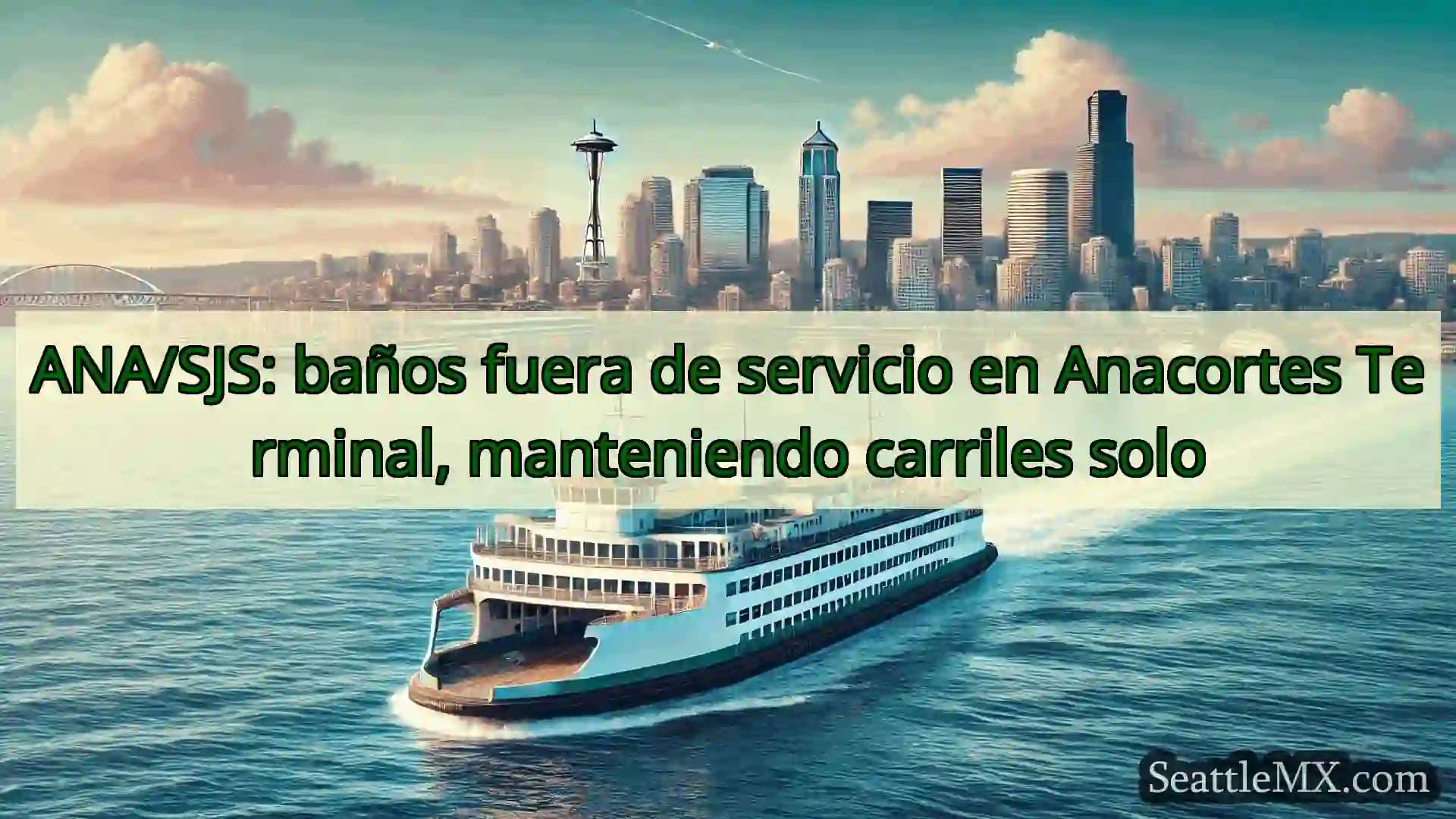 noticias del ferry de seattle ANA/SJS: baños fuera de servicio