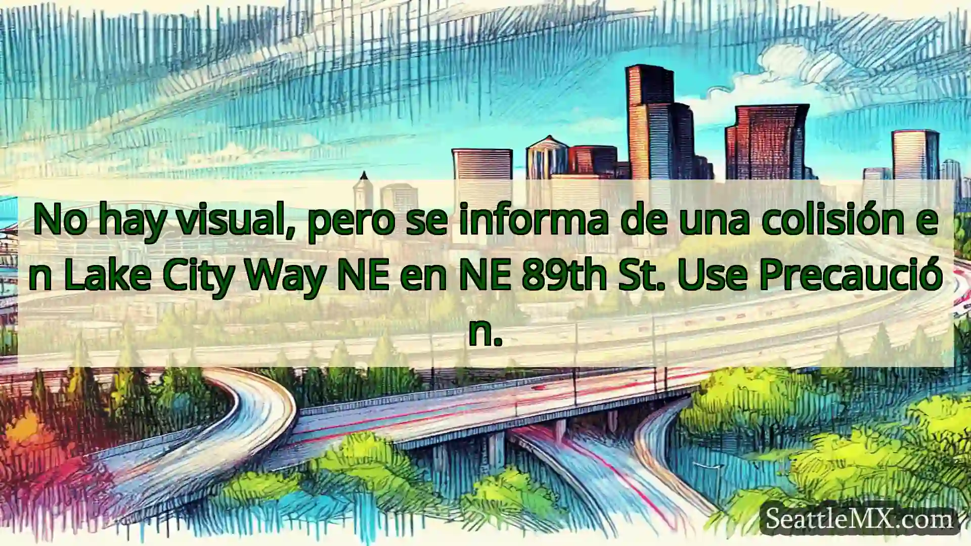 Noticias de transporte de Seattle No hay visual, pero se informa de