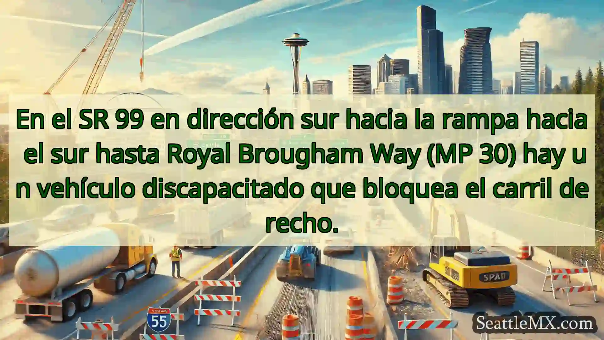 Noticias de transporte de Seattle En el SR 99 en dirección sur hacia
