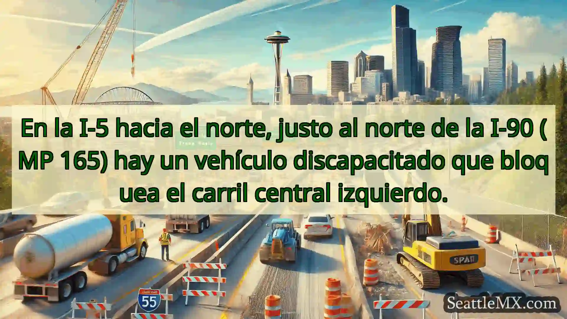 Noticias de transporte de Seattle En la I-5 hacia el norte, justo al