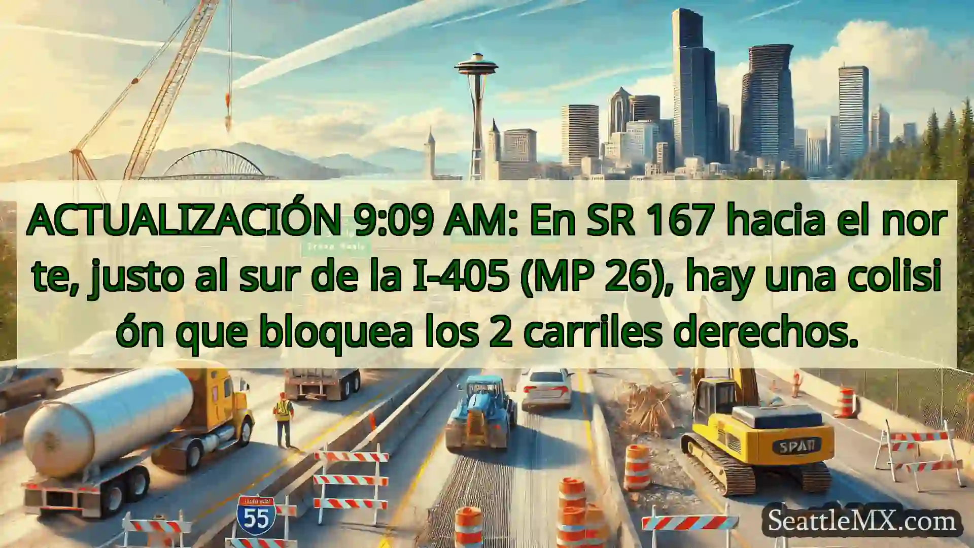 Noticias de transporte de Seattle ACTUALIZACIÓN 9:09 AM: En SR 167