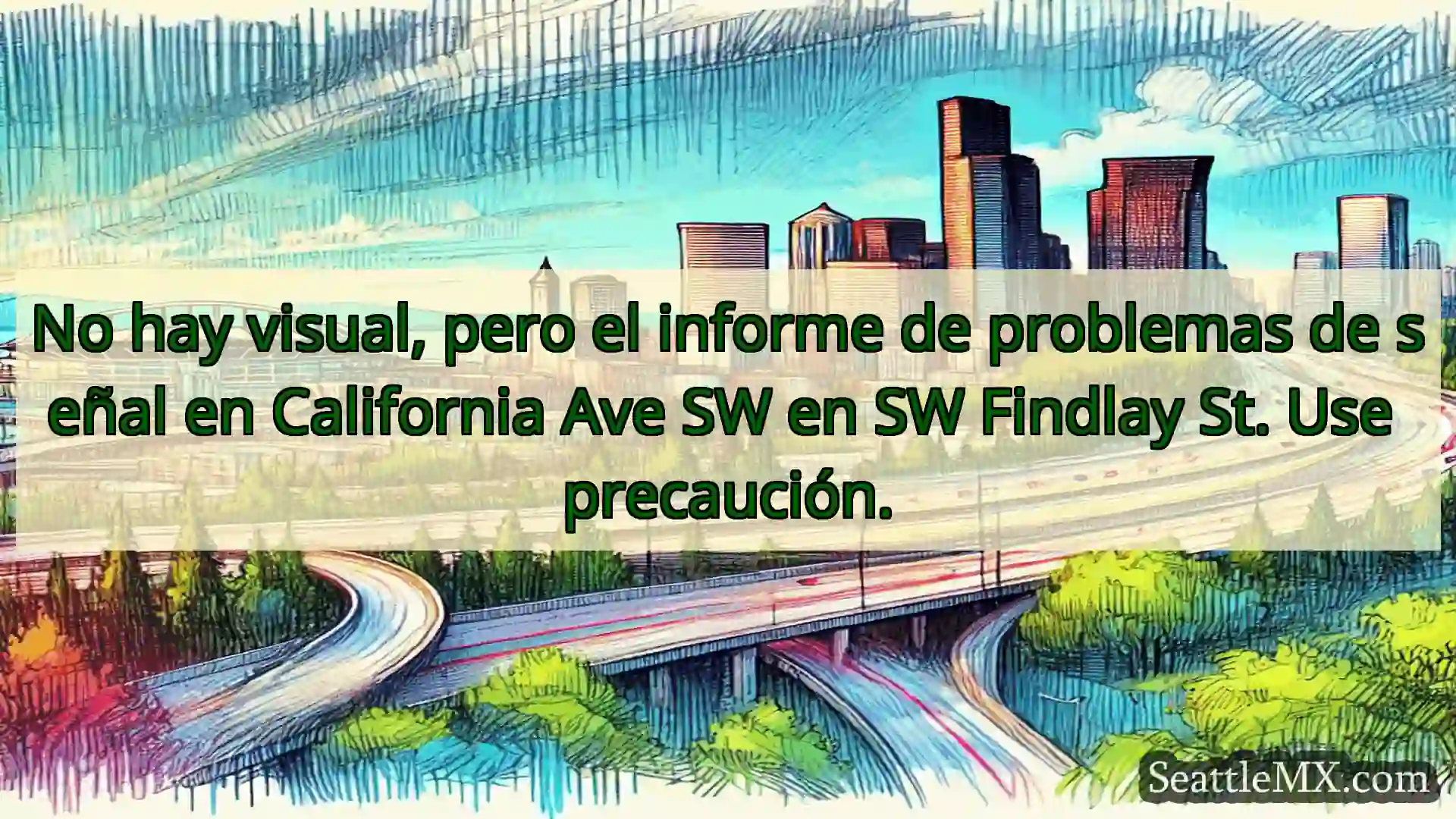 Noticias de transporte de Seattle No hay visual, pero el informe de