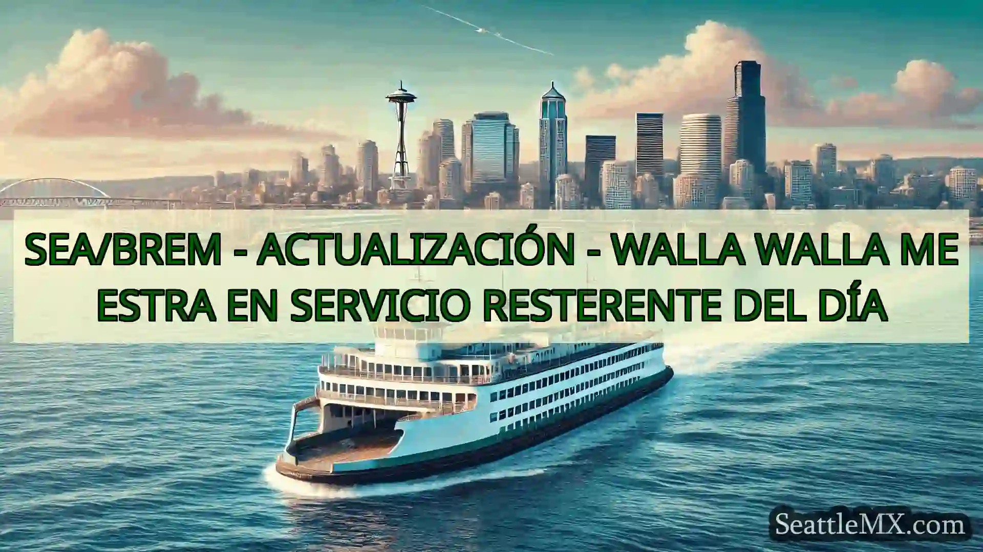 noticias del ferry de seattle SEA/BREM - ACTUALIZACIÓN - WALLA