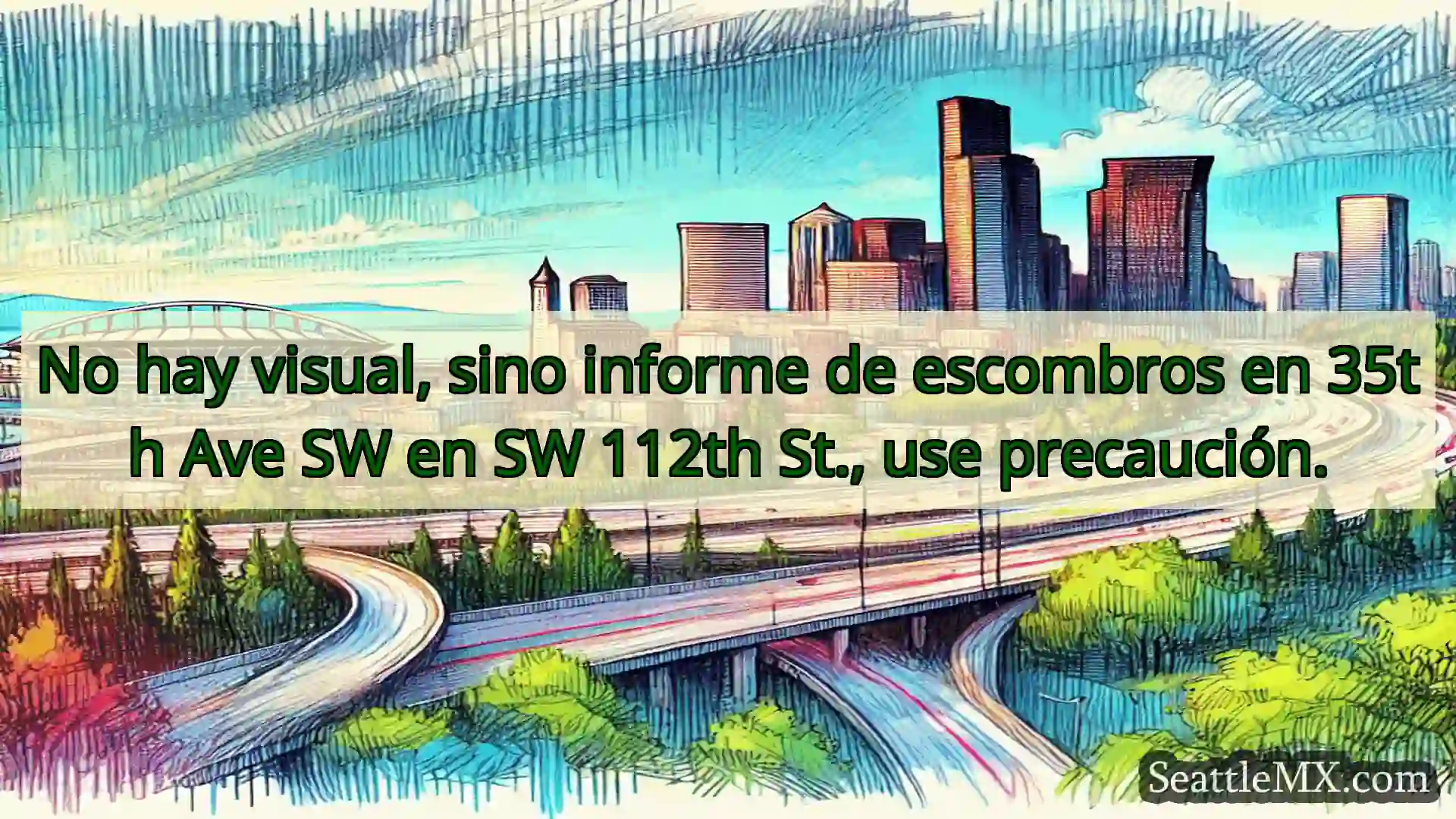 Noticias de transporte de Seattle No hay visual, sino informe de