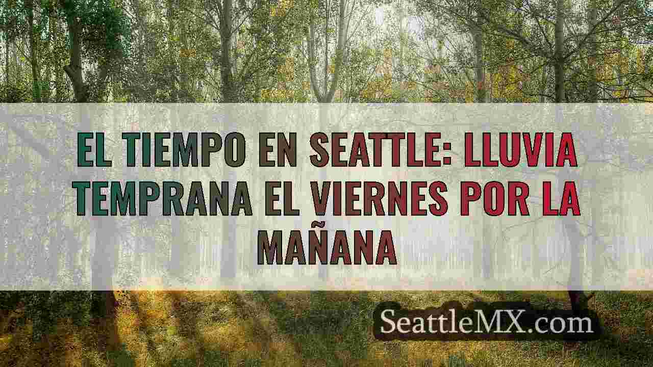 El tiempo en Seattle: Vuelve la lluvia