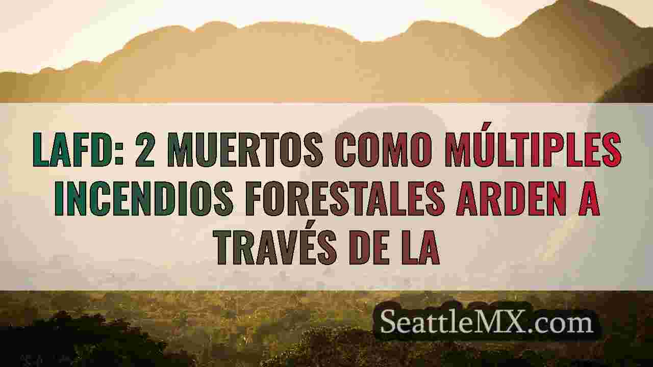 Últimos incendios forestales en Los