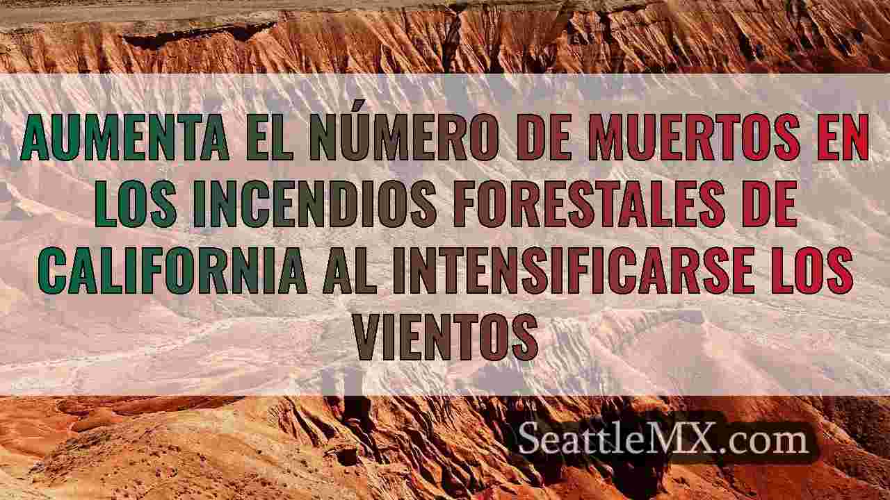 Últimos incendios en California: 16