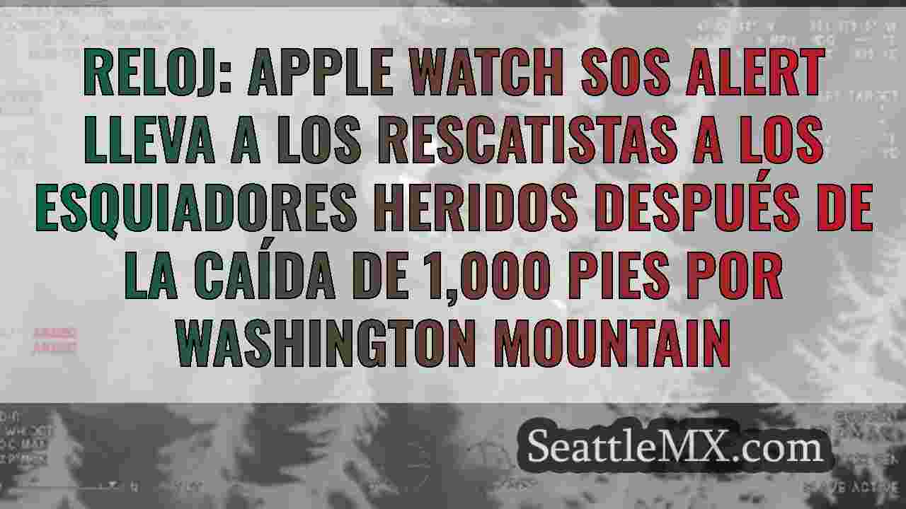 Reloj: Apple Watch SOS Alert lleva a