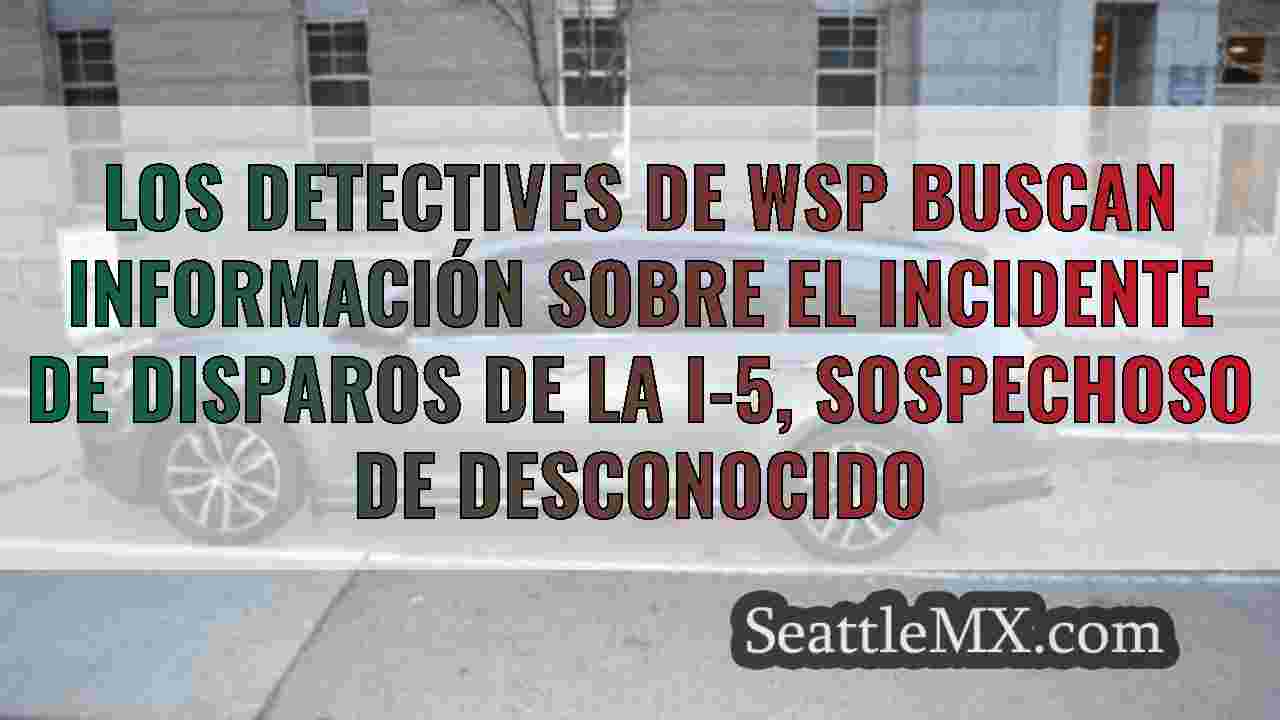 Los detectives de WSP buscan