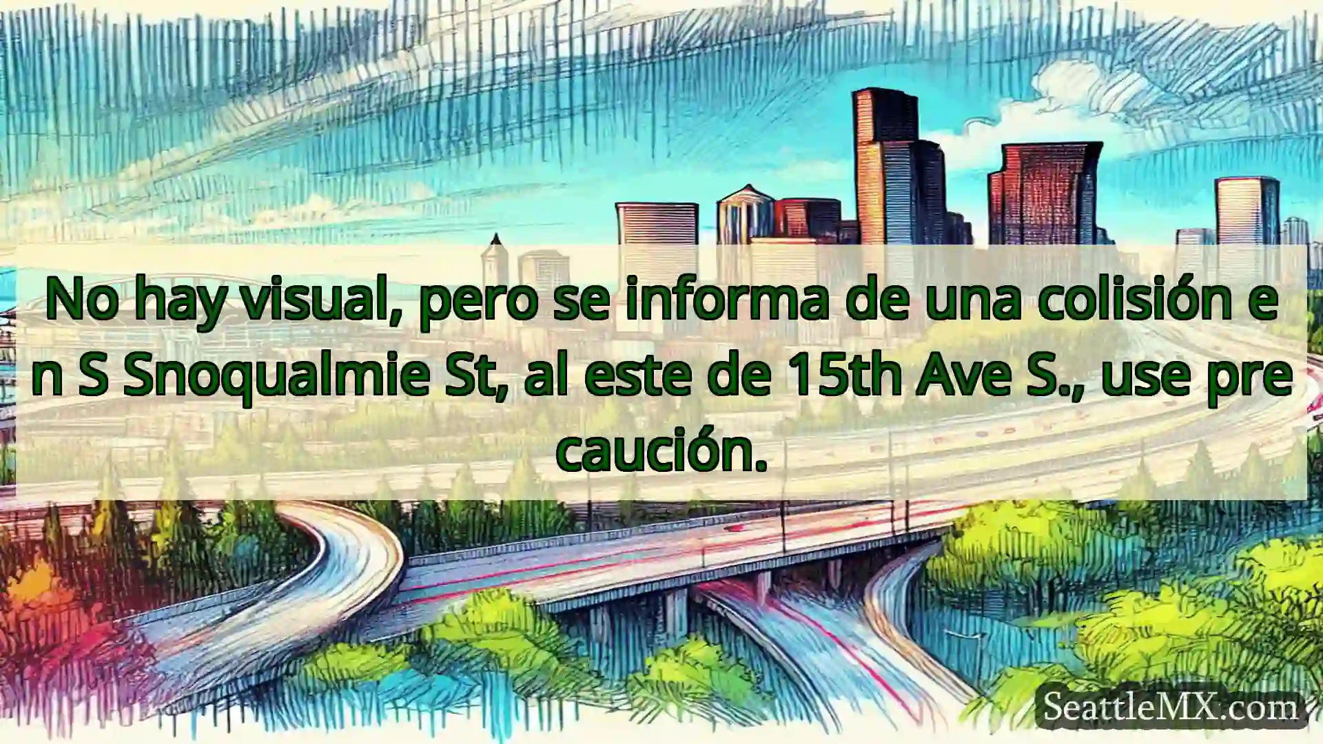 Noticias de transporte de Seattle No hay visual, pero se informa de