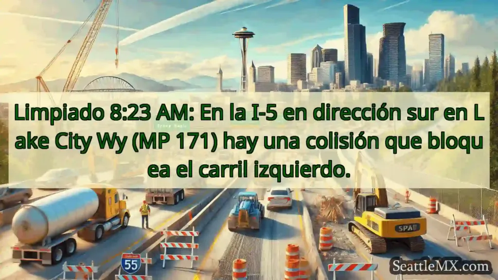 Noticias de transporte de Seattle Limpiado 8:23 AM: En la I-5 en