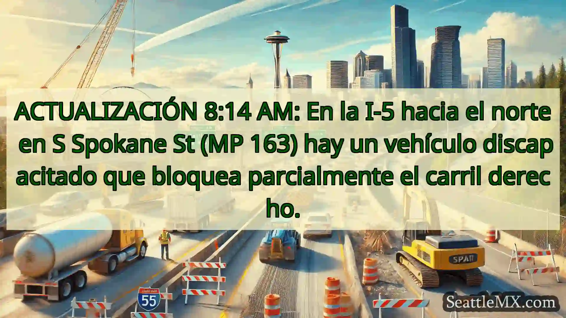 Noticias de transporte de Seattle ACTUALIZACIÓN 8:14 AM: En la I-5