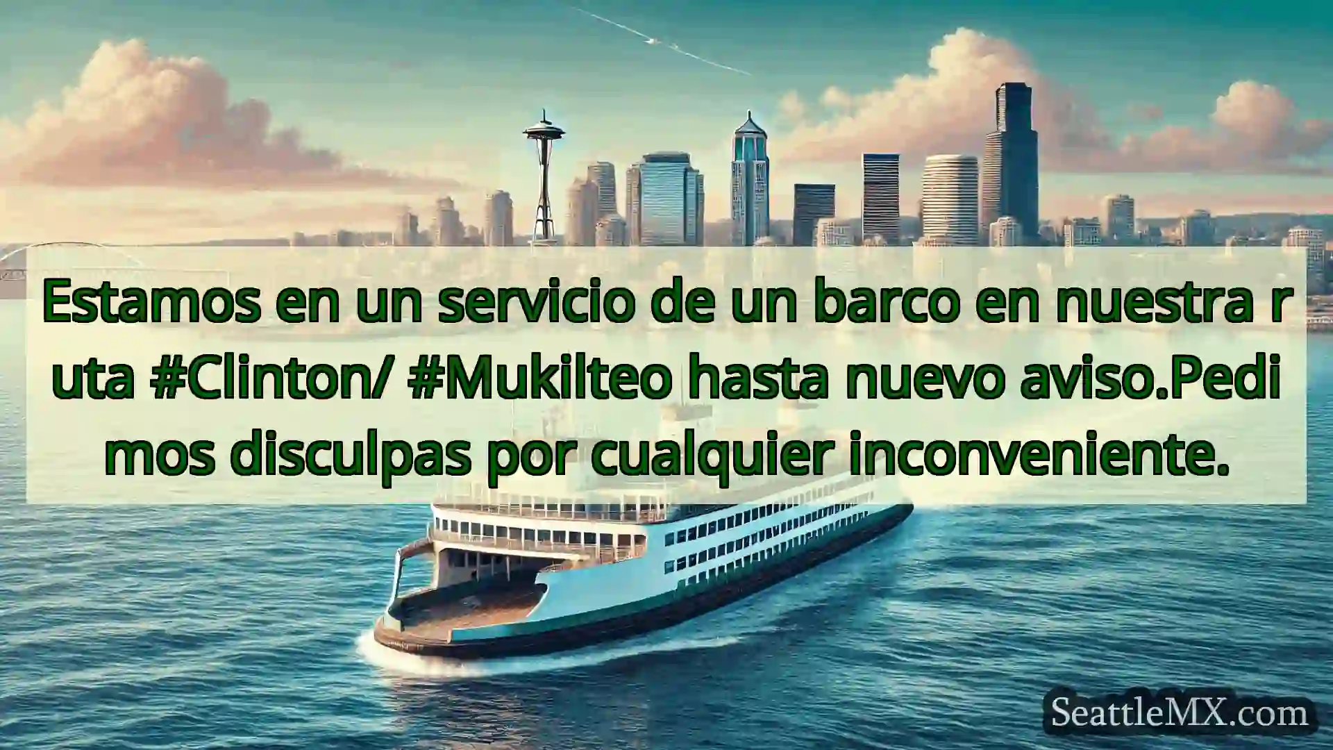 noticias del ferry de seattle Estamos en un servicio de un barco