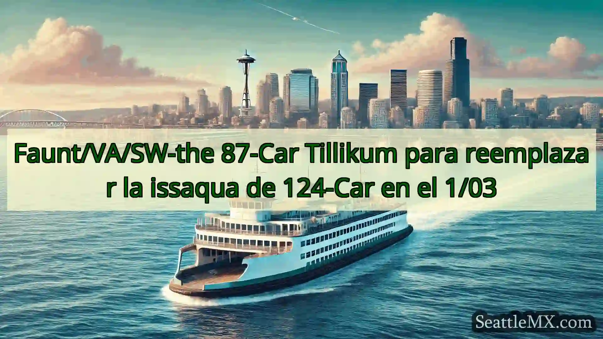noticias del ferry de seattle Faunt/VA/SW-the 87-Car Tillikum