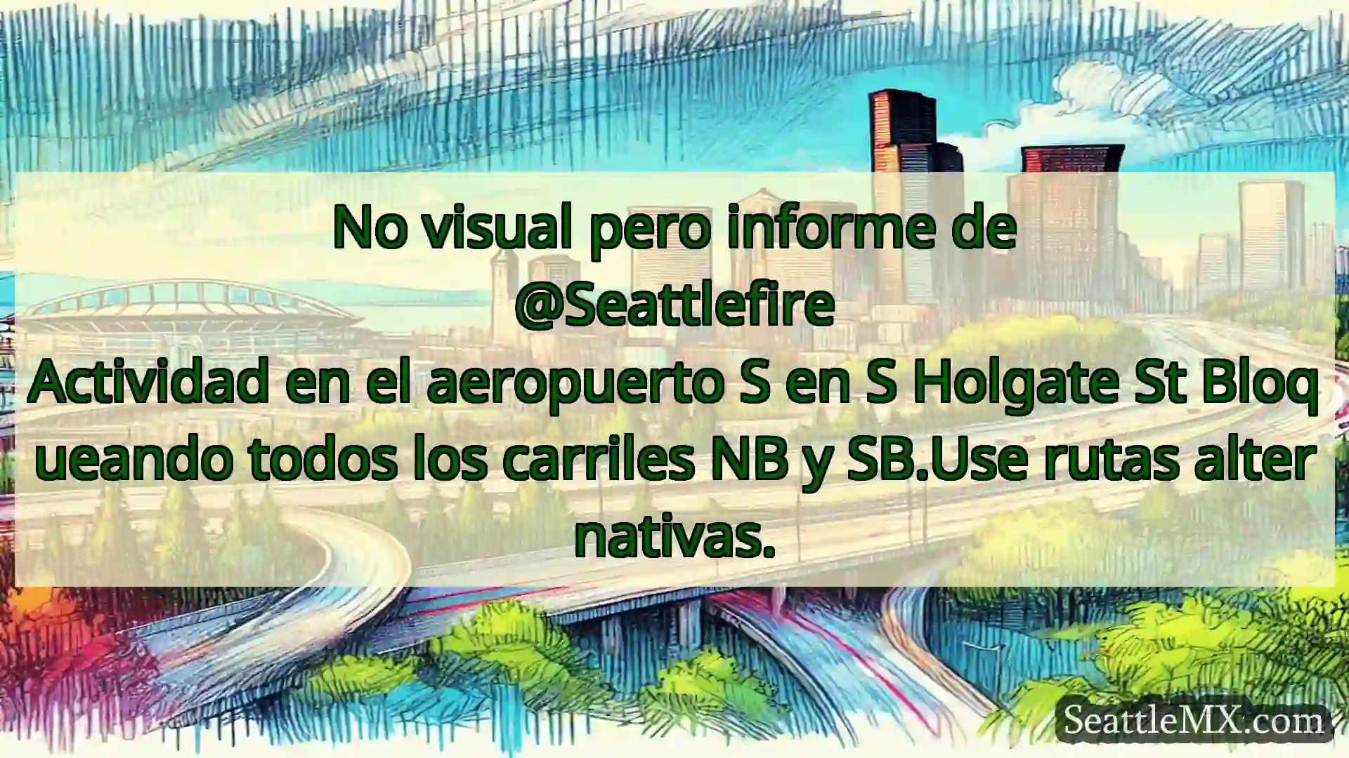 Noticias de transporte de Seattle No visual pero informe de