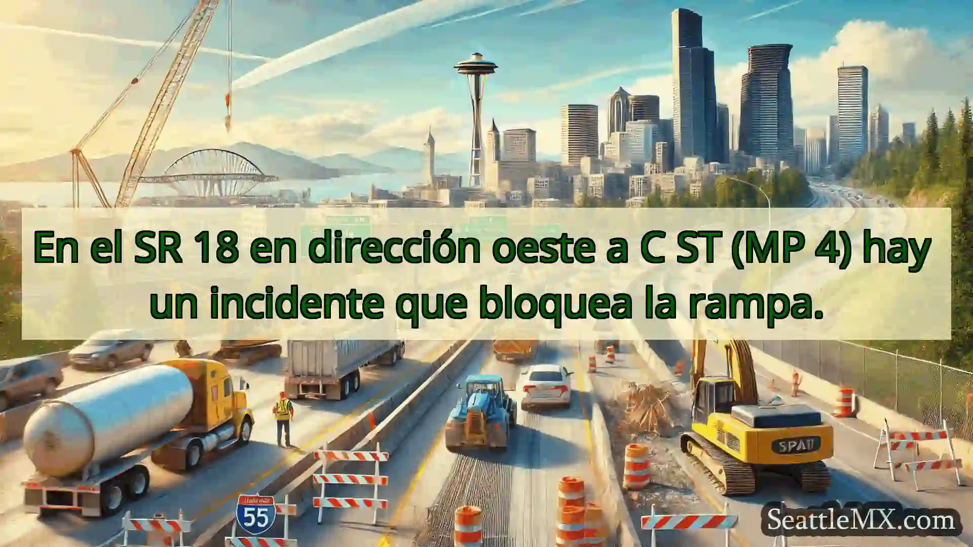 Noticias de transporte de Seattle En el SR 18 en dirección oeste a C