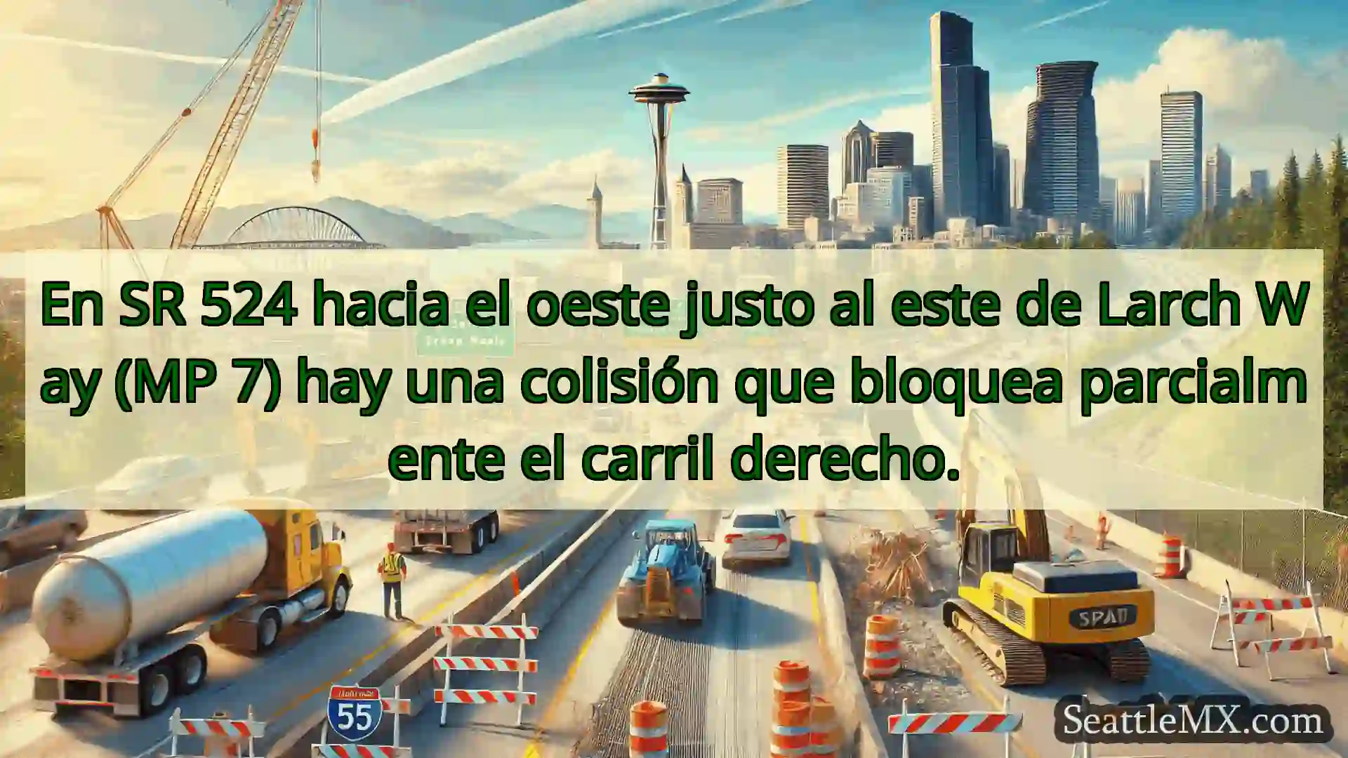 Noticias de transporte de Seattle En SR 524 hacia el oeste justo al