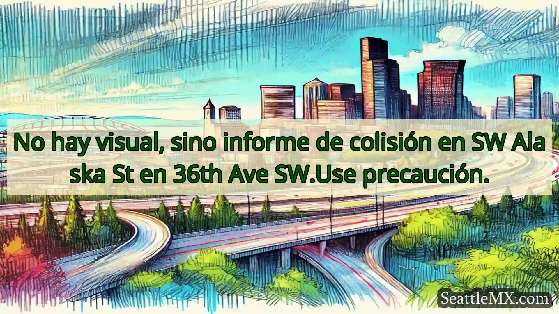 Noticias de transporte de Seattle No hay visual, sino informe de