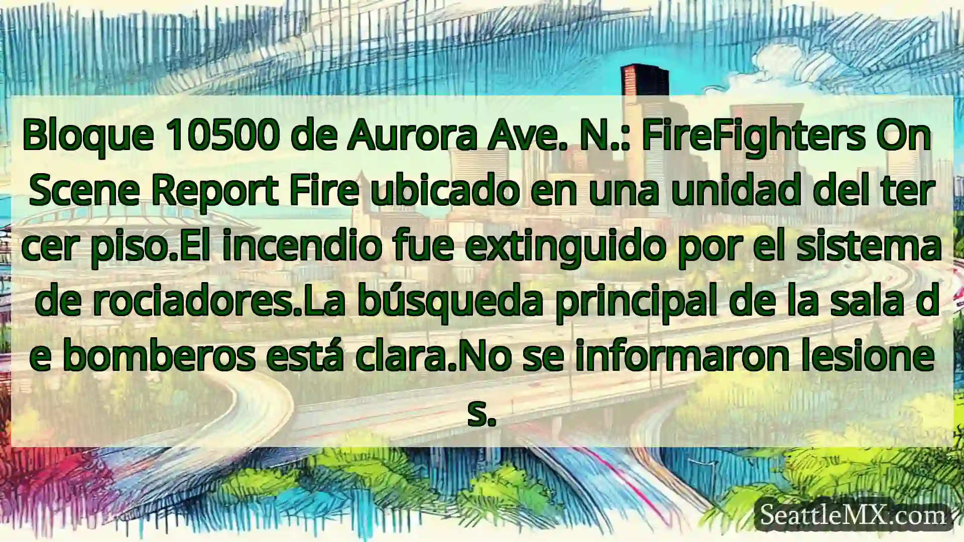 Noticias de transporte de Seattle Bloque 10500 de Aurora Ave. N.: