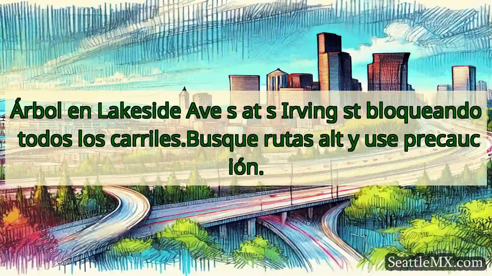 Noticias de transporte de Seattle Árbol en Lakeside Ave s at s