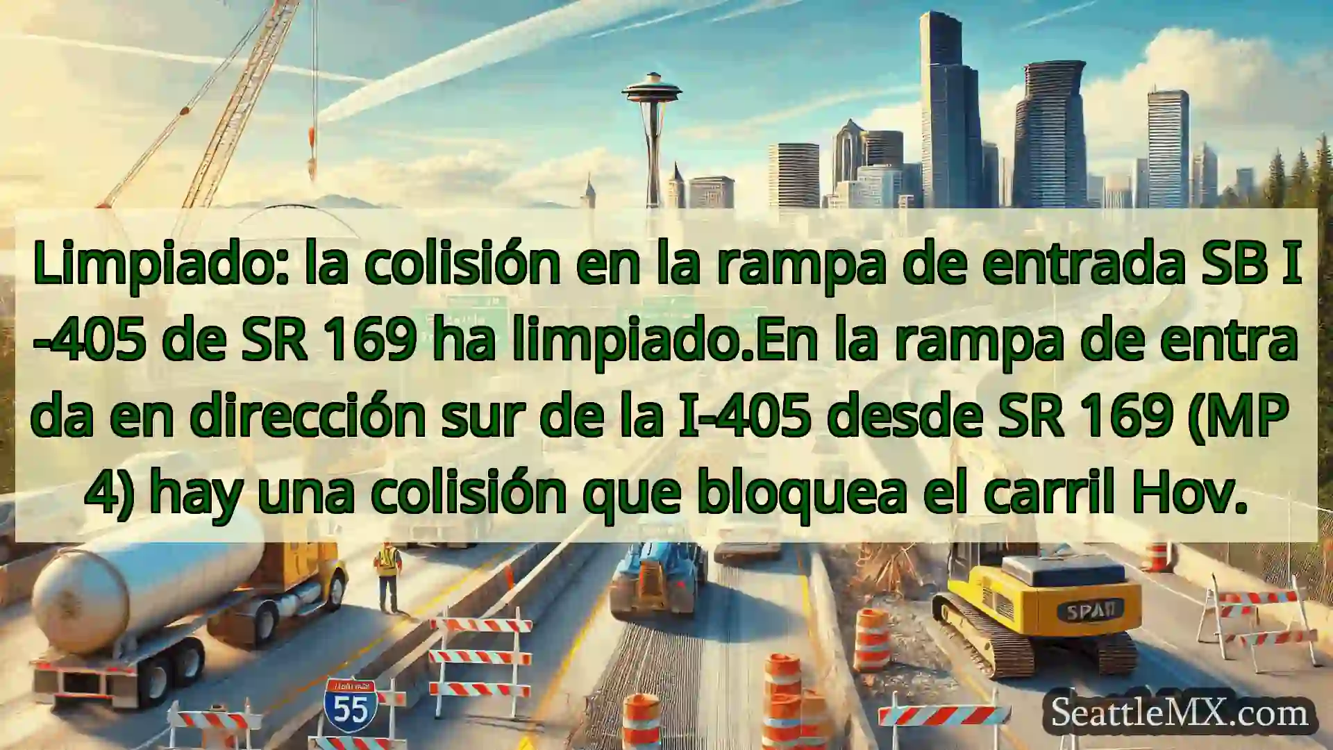Noticias de transporte de Seattle Limpiado: la colisión en la rampa