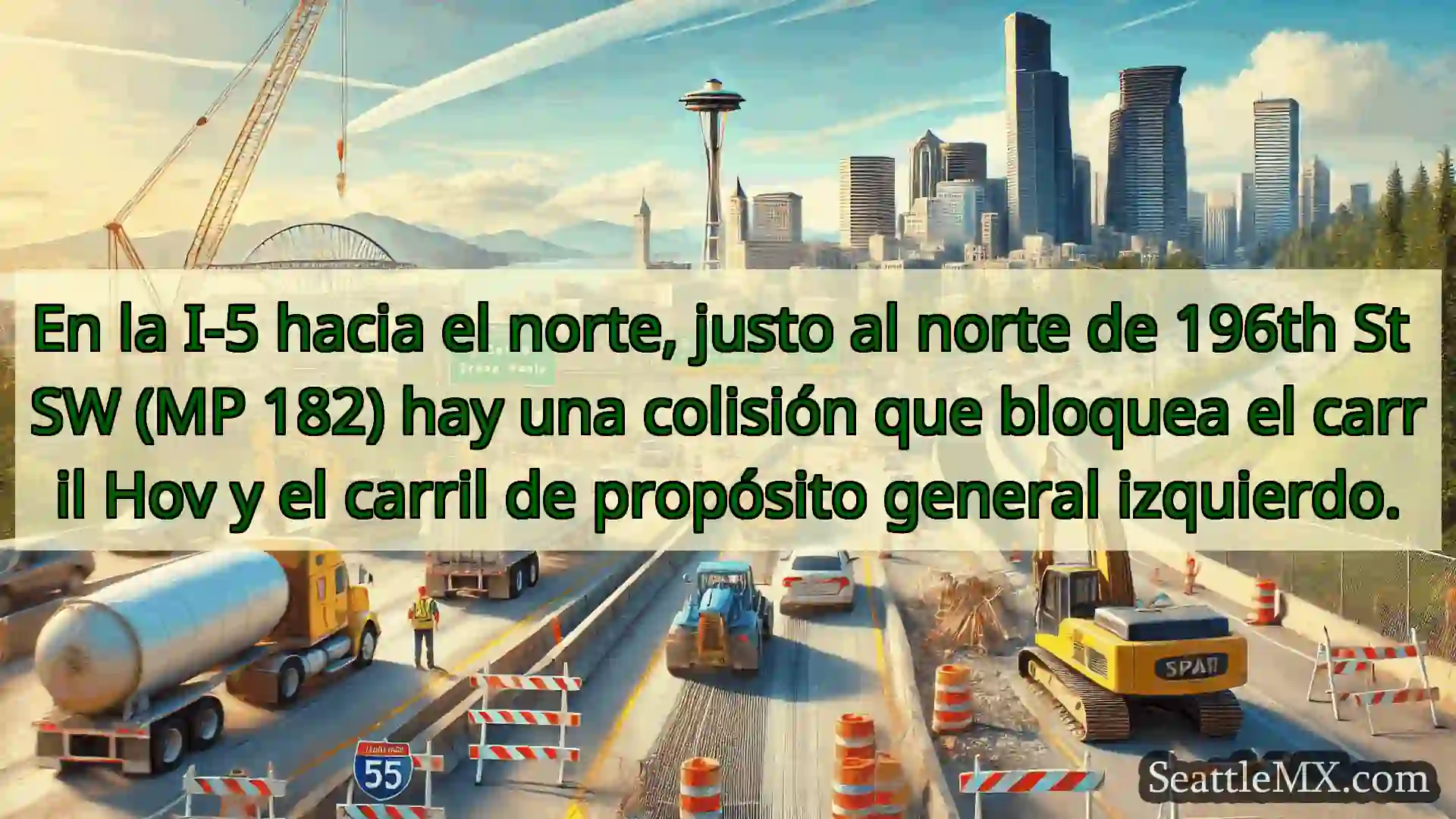 Noticias de transporte de Seattle En la I-5 hacia el norte, justo al