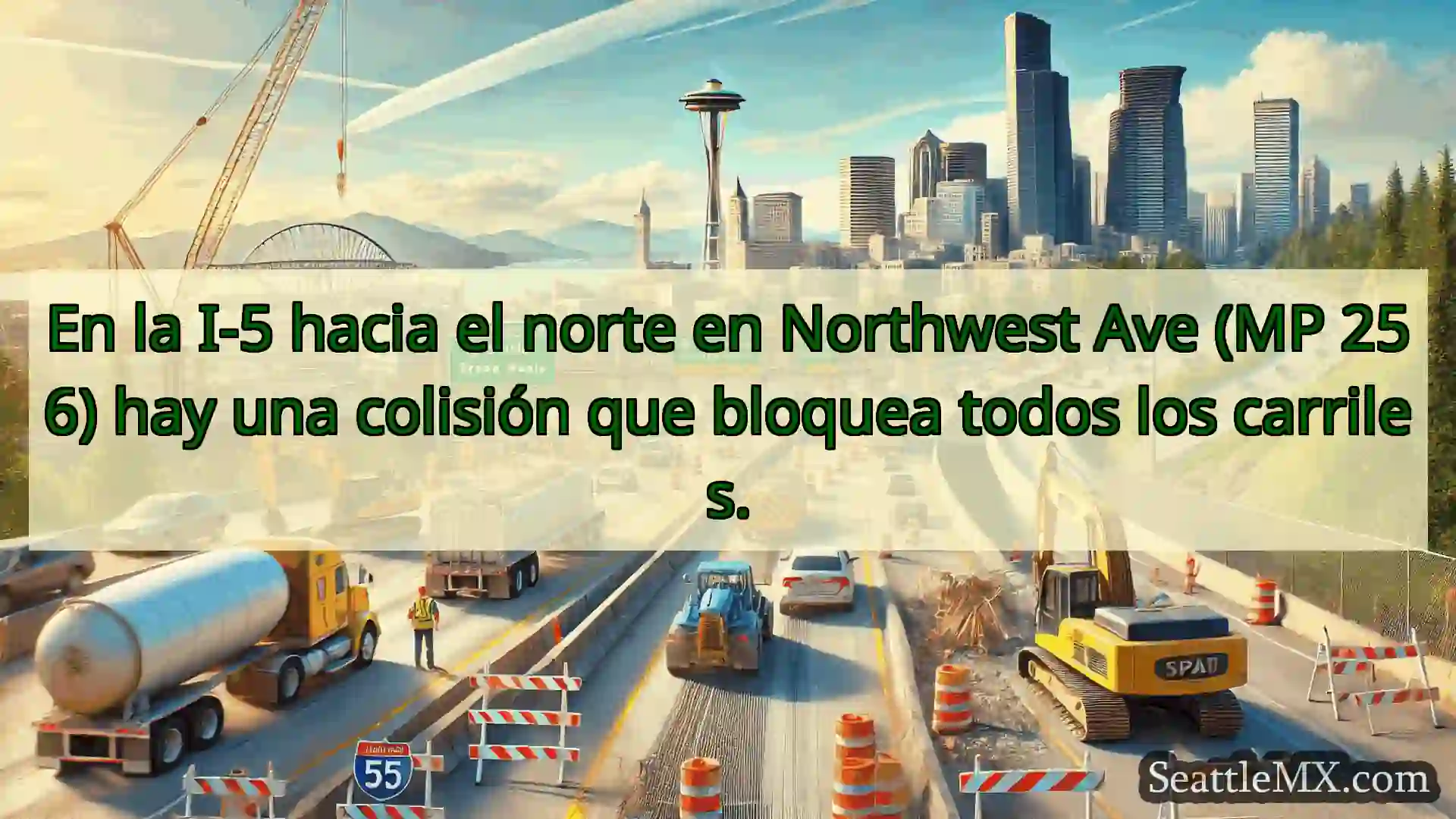 Noticias de transporte de Seattle En la I-5 hacia el norte en