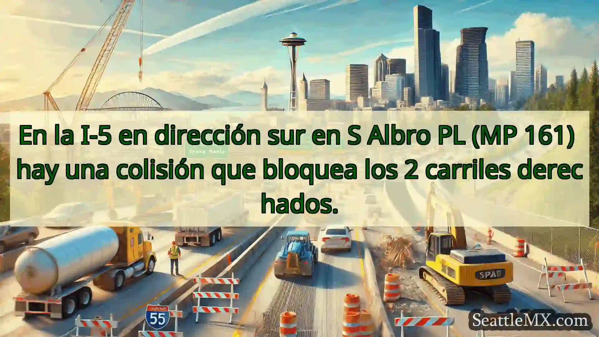Noticias de transporte de Seattle En la I-5 en dirección sur en S