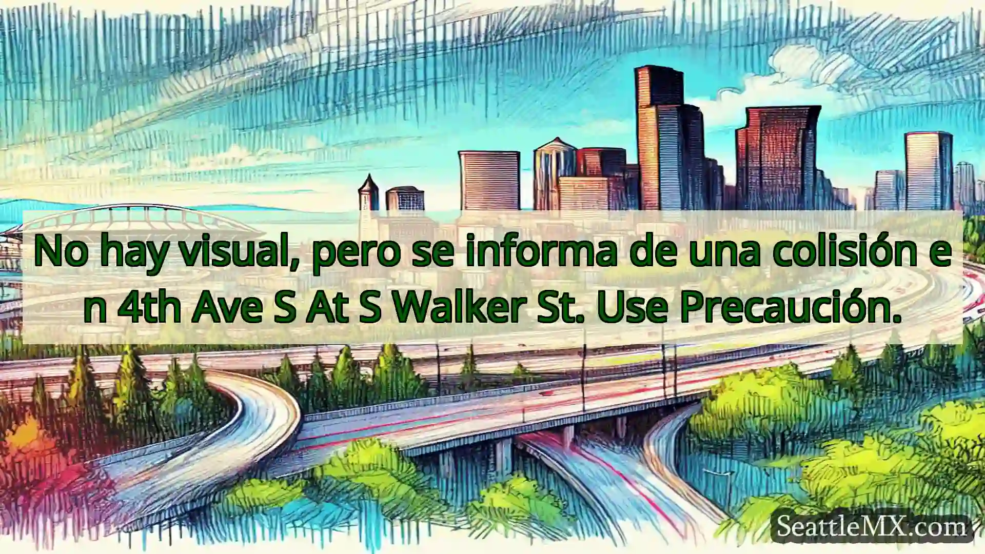 Noticias de transporte de Seattle No hay visual, pero se informa de