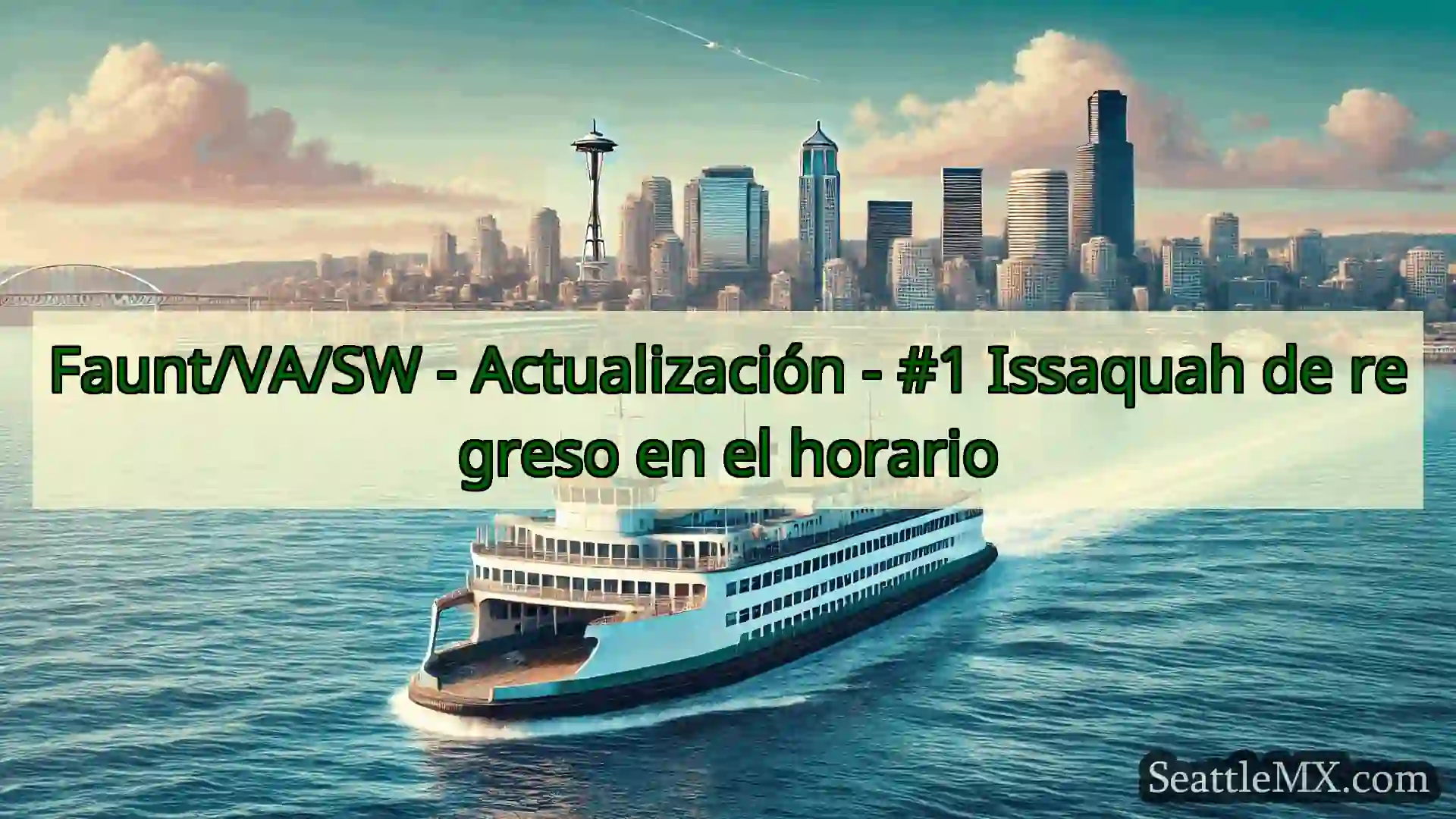 noticias del ferry de seattle Faunt/VA/SW - Actualización - #1