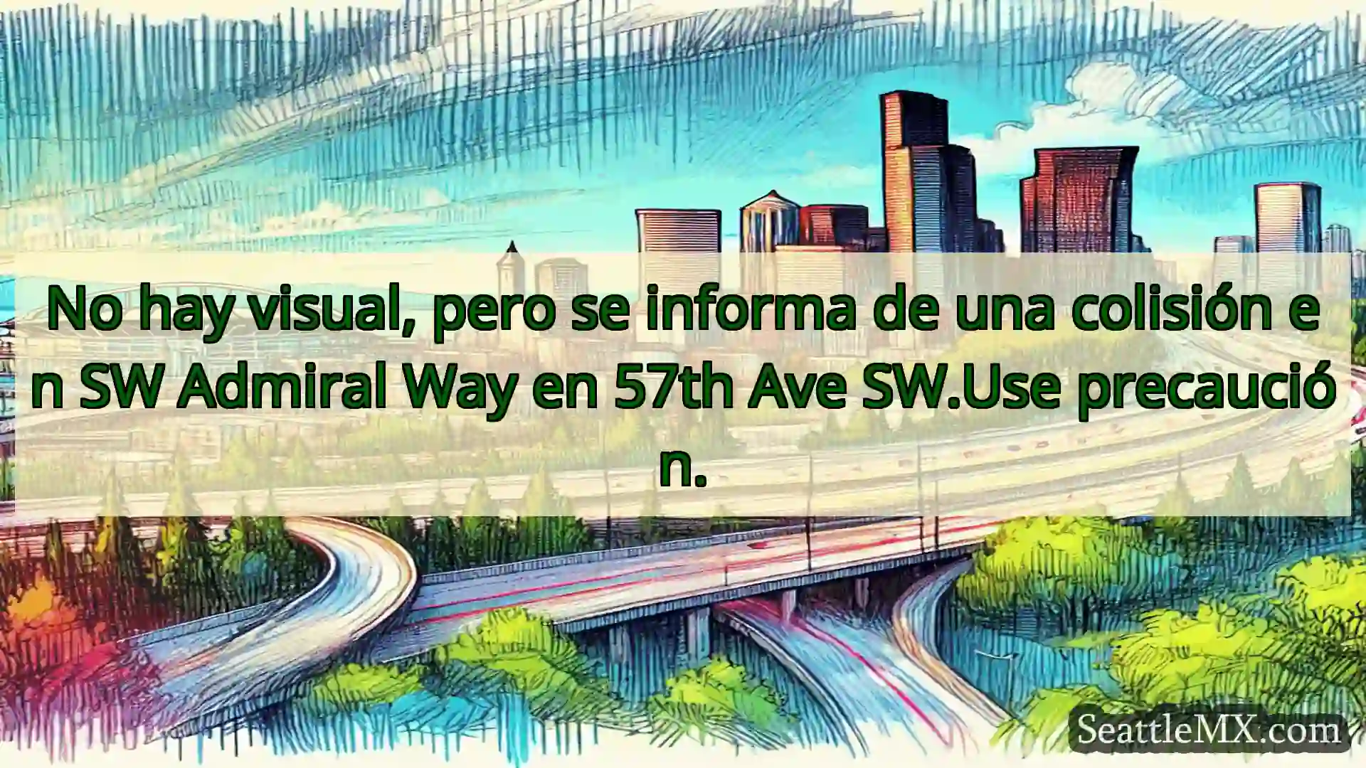 Noticias de transporte de Seattle No hay visual, pero se informa de
