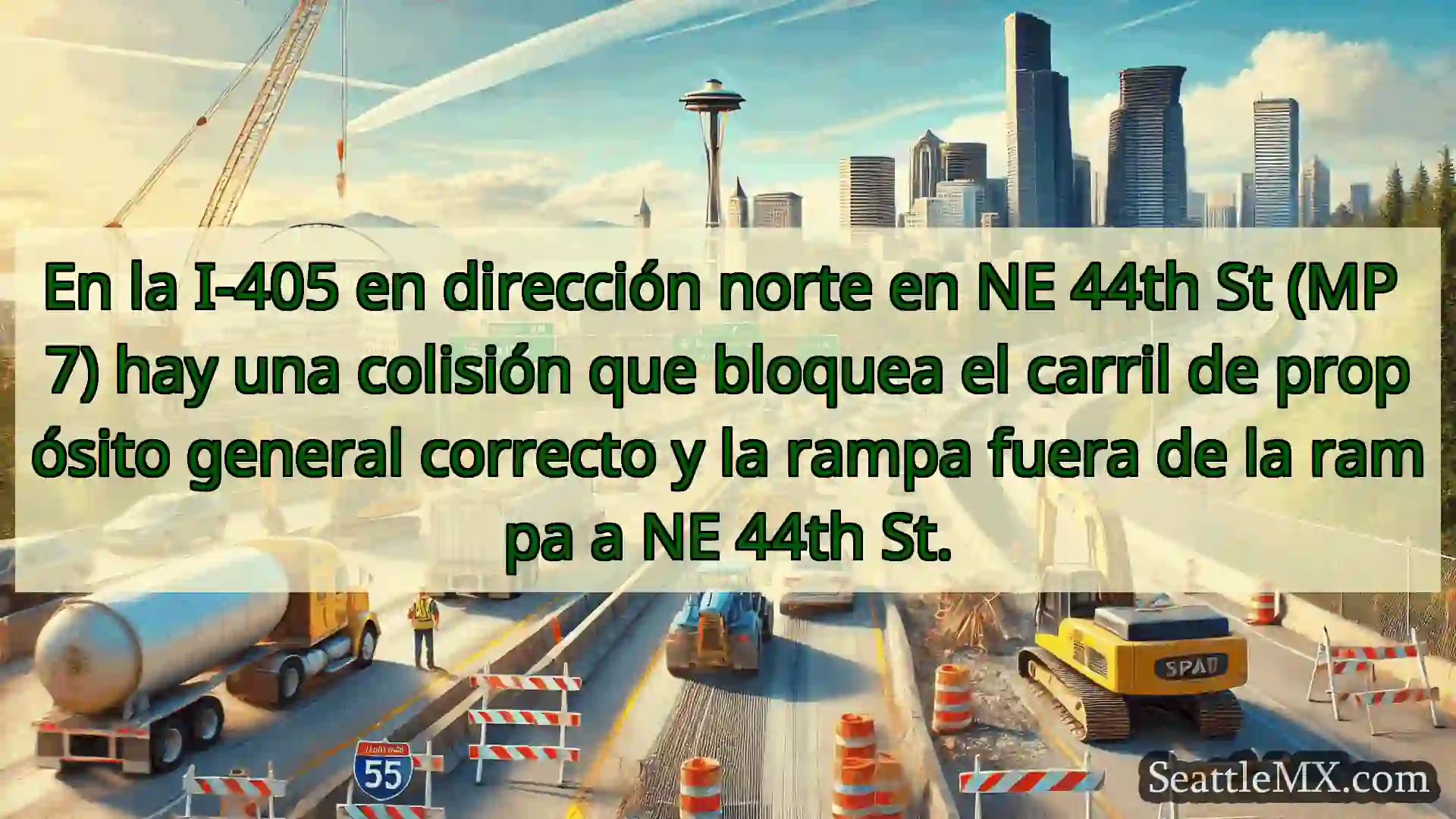 Noticias de transporte de Seattle En la I-405 en dirección norte en