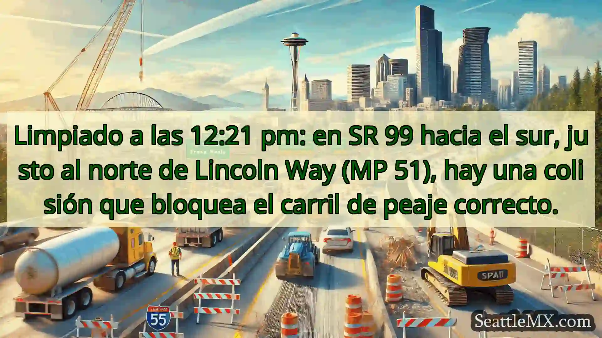 Noticias de transporte de Seattle Limpiado a las 12:21 pm: en SR 99